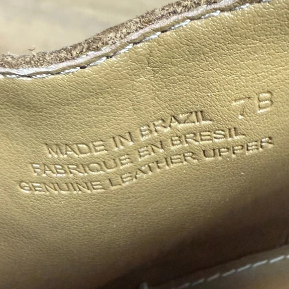 Schuler & Sons Anthropologie Brown Leather Studded Heeled Ankle Boots, Sz 7 - Picture 2 of 7